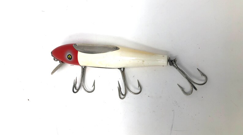 Vieux Leurre De Pêche Pflueger Palomine - Crankbait Vintage En Bois - Made In USA