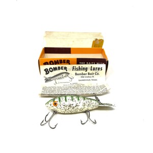 Vintage Bomber 515 Christmas Tree Fishing Lure with Original Box and Papers  / Antique Fishing Lure Bomber 515 Christmas Tree