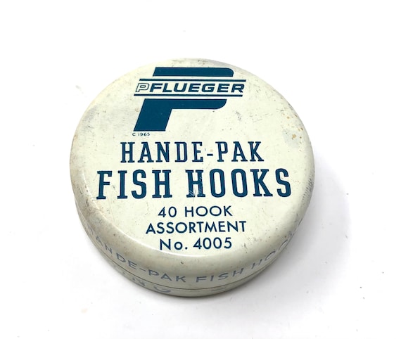 2 Vintage Pflueger Hande-pak Fish Hook Tins With Hooks / Antique Pflueger  Hand-pak Fish Hooks -  Norway