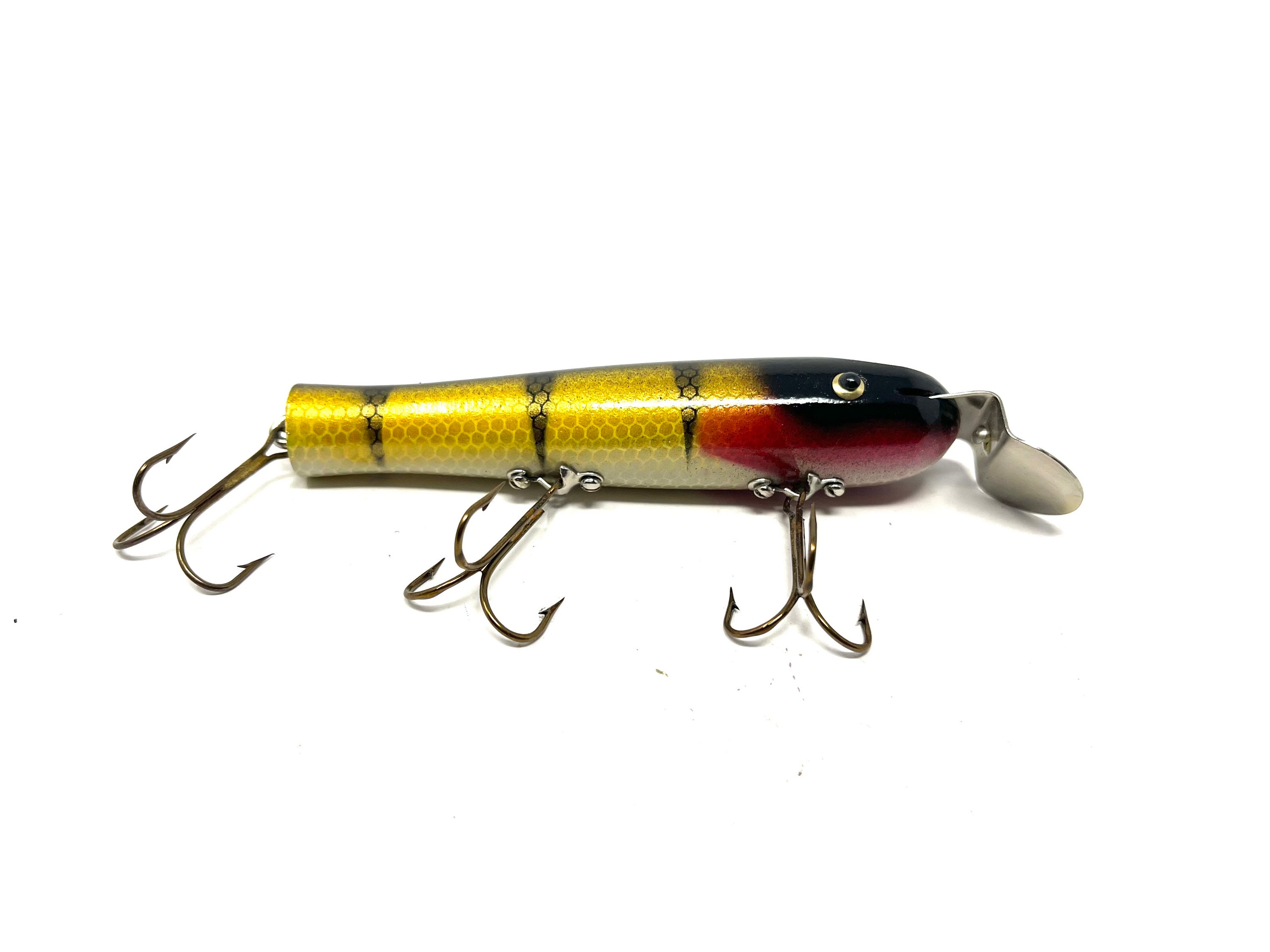 Vintage Lucky Strike Pikie Lure Unfished / Antique Fishing Lure Unfished Lucky  Strike Pikie Kw29 