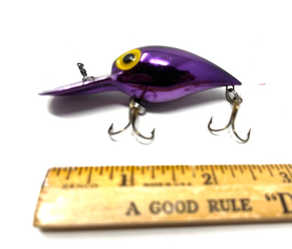 Vintage Pre Rapala Storm Wiggle Wart Purple Fishing Lure / Antique Fishing  Lure Pre Rapala Storm Wiggle Wart 