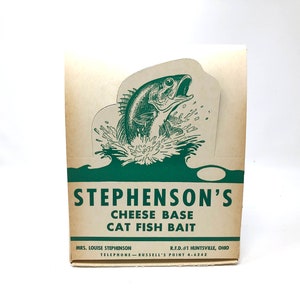 2 Stephensons Cheese Base Cat Fish Bait storage Container / Stephensons Cat Fish Bait Storage Container