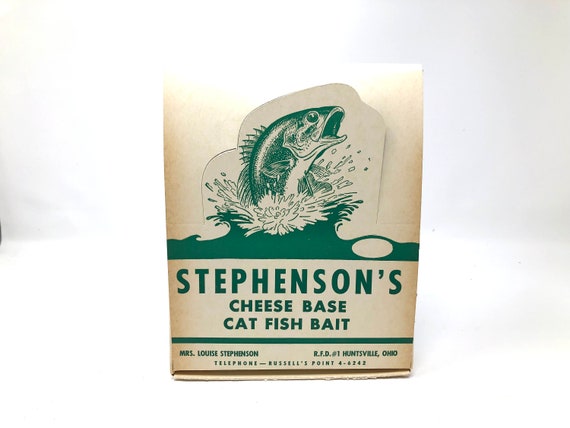 2 Stephensons Cheese Base Cat Fish Bait Storage Container