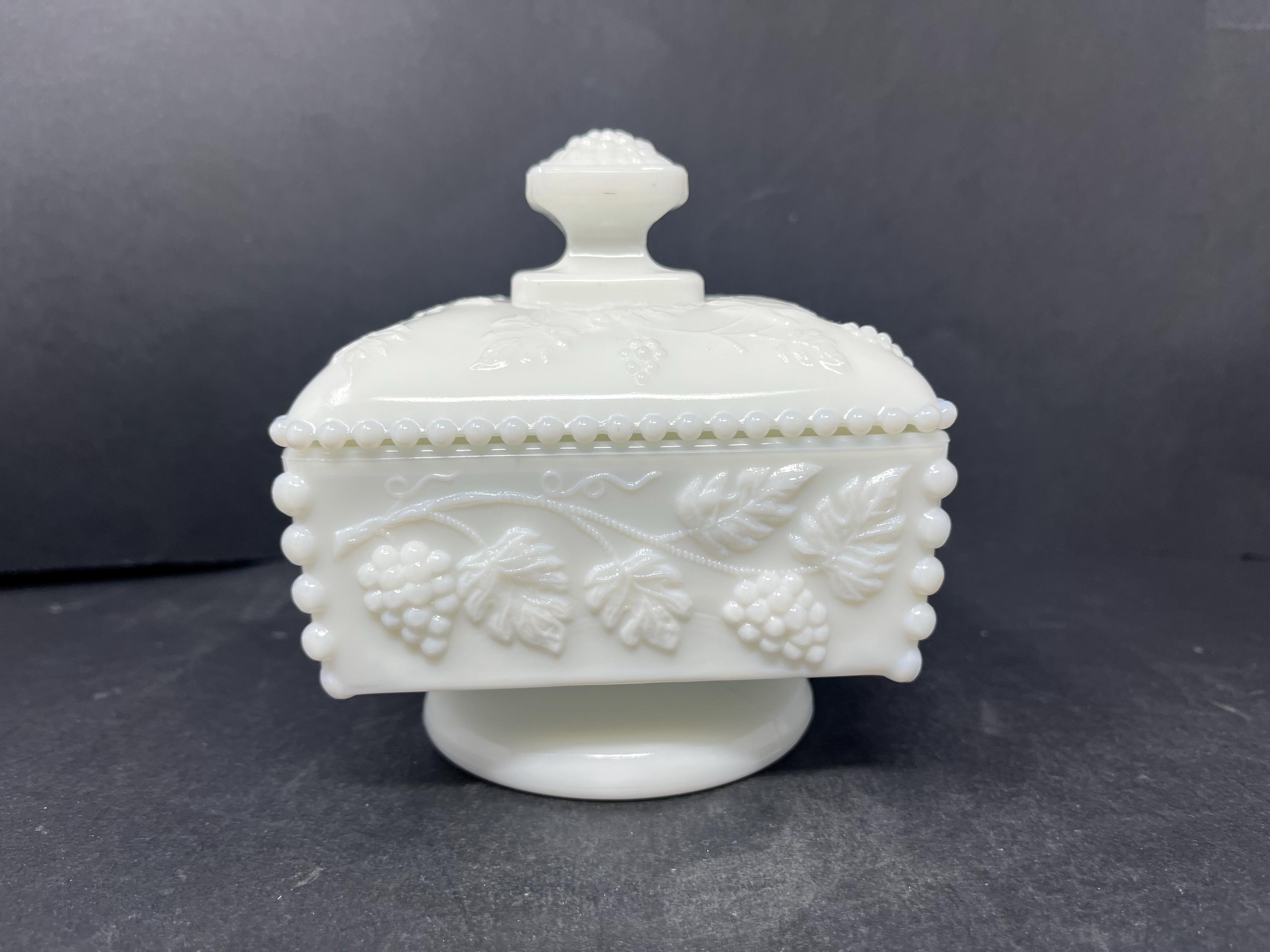 Westmoreland Milk Glass Candy Dish - Etsy