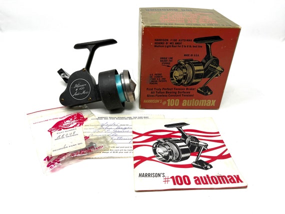 Buy Vintage Harrison No 100 Auto Max Spinning Reel in Box With Parts and  Papers / Antique Fishing Reel Harrison No 100 Auto Max Spinning Reel Online  in India 