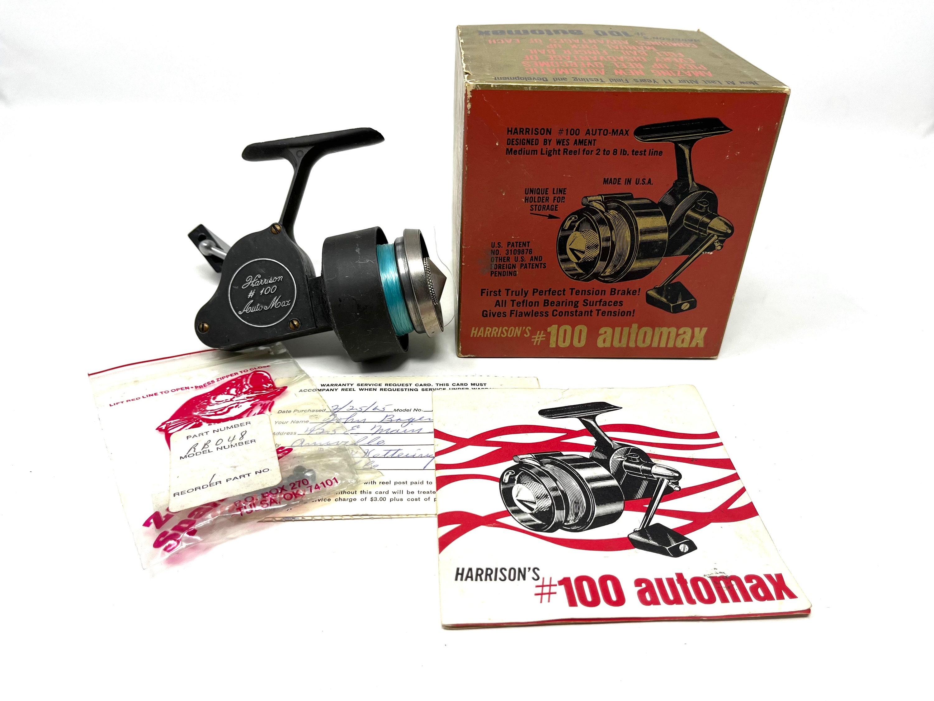 BOXED GARCIA MITCHELL 204 FIXED SPOOL REEL – Vintage Fishing Tackle