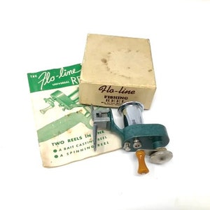 Vintage Flo Line Fishing Reel With Correct Box and Papers