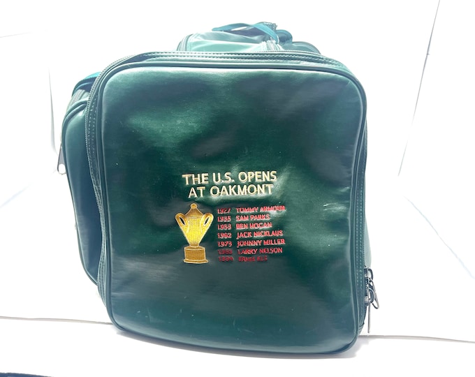 Vintage Rare 1995 Oakmont Golf Club Green Duffle Bag Luggage 1994 US