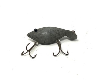 Vintage Folk Art Mouse Fishing Lure With Metal Ears / Antique Fishing Lure  Folk Art Mouse With Metal Ears 