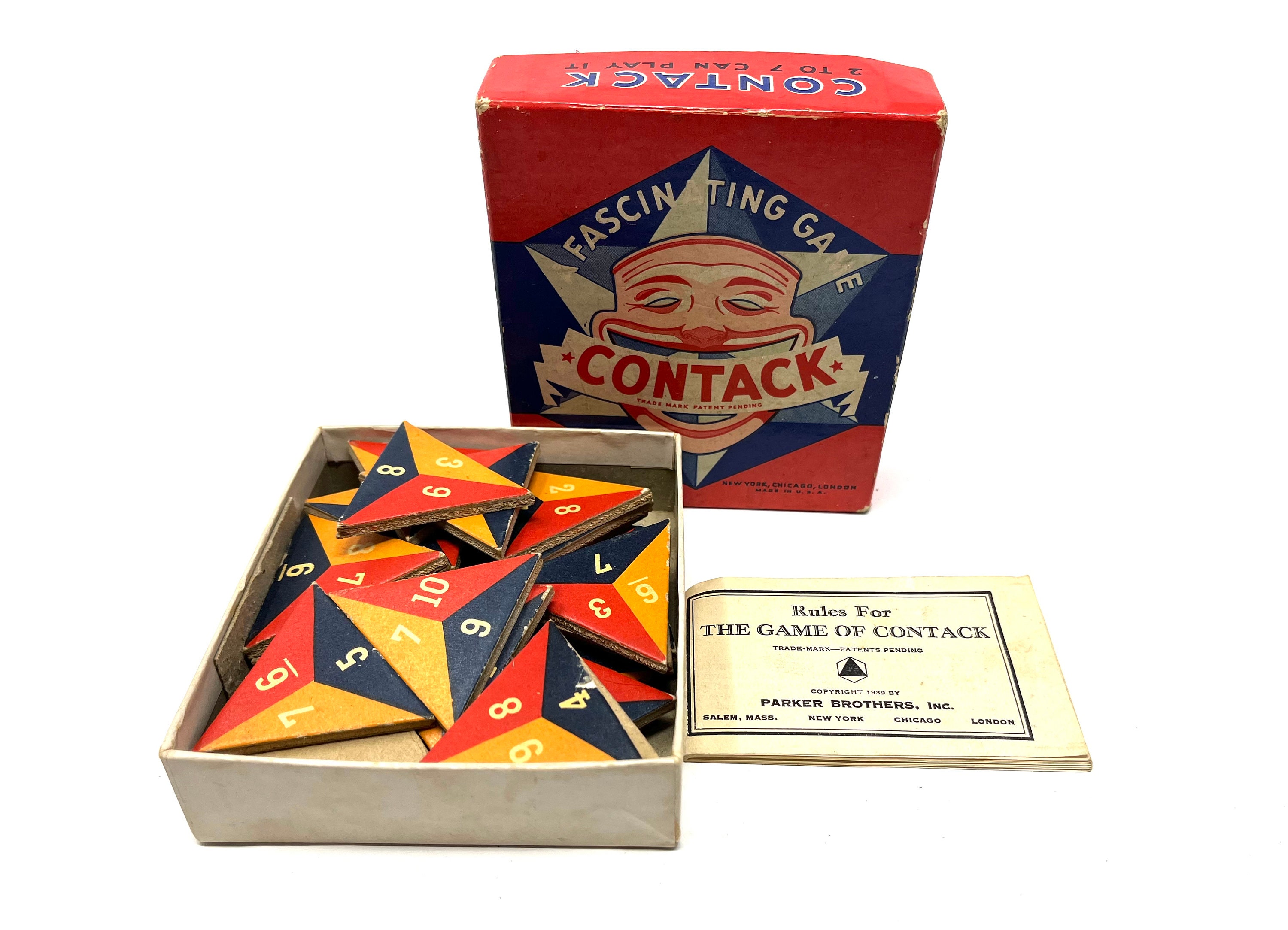 Vintage Contack Game: Parker Bros Inc, Complete With Rule Book - Etsy