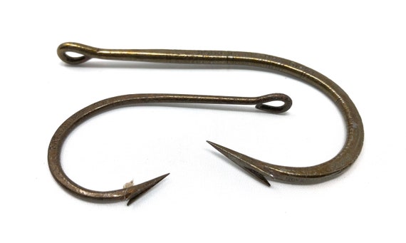 Buy 2 Vintage Sport Fishing Hooks / Antique Improved Van Vleck Fish Hook / Fish  Hook Patented 1800s Online in India 