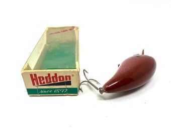 Vintage Heddon Big Hedd 9330 BWR Fishing Lure With Box - Etsy