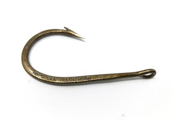 Buy 2 Vintage Sport Fishing Hooks / Antique Improved Van Vleck Fish Hook /  Fish Hook Patented 1800s Online in India 
