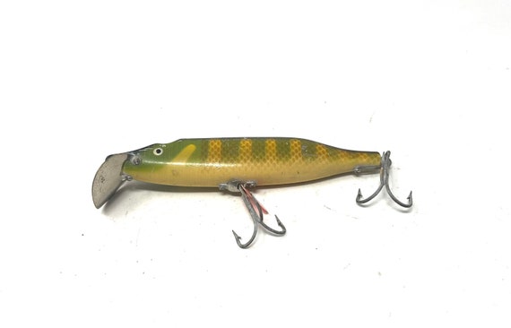 antique dam fishing lures Vintage Dam Wooden Pike Fishing Lure