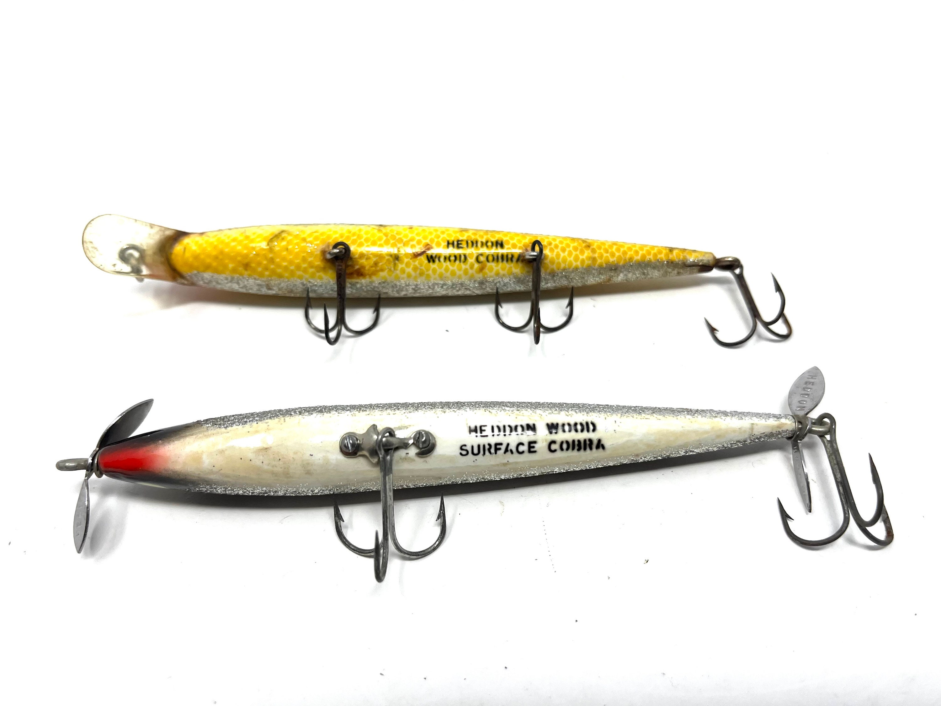 Buy 2 Vintage Heddon Cobra Fishing Lure With Original Box