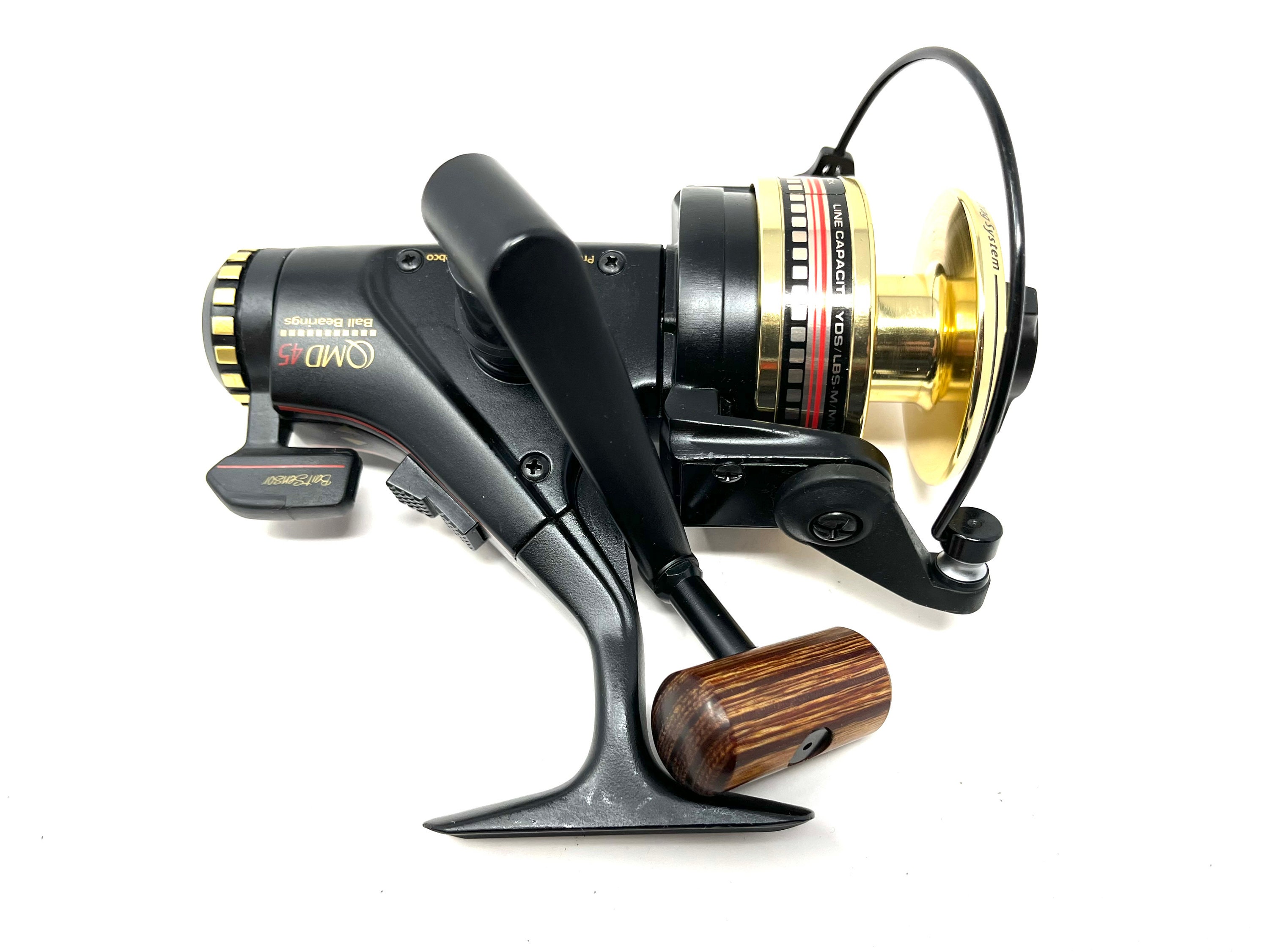 Vintage Quantum QMD45 Fishing Reel With Bait Sensor in Box With Papers /  Antique Fishing Reel Quantum QMD45 