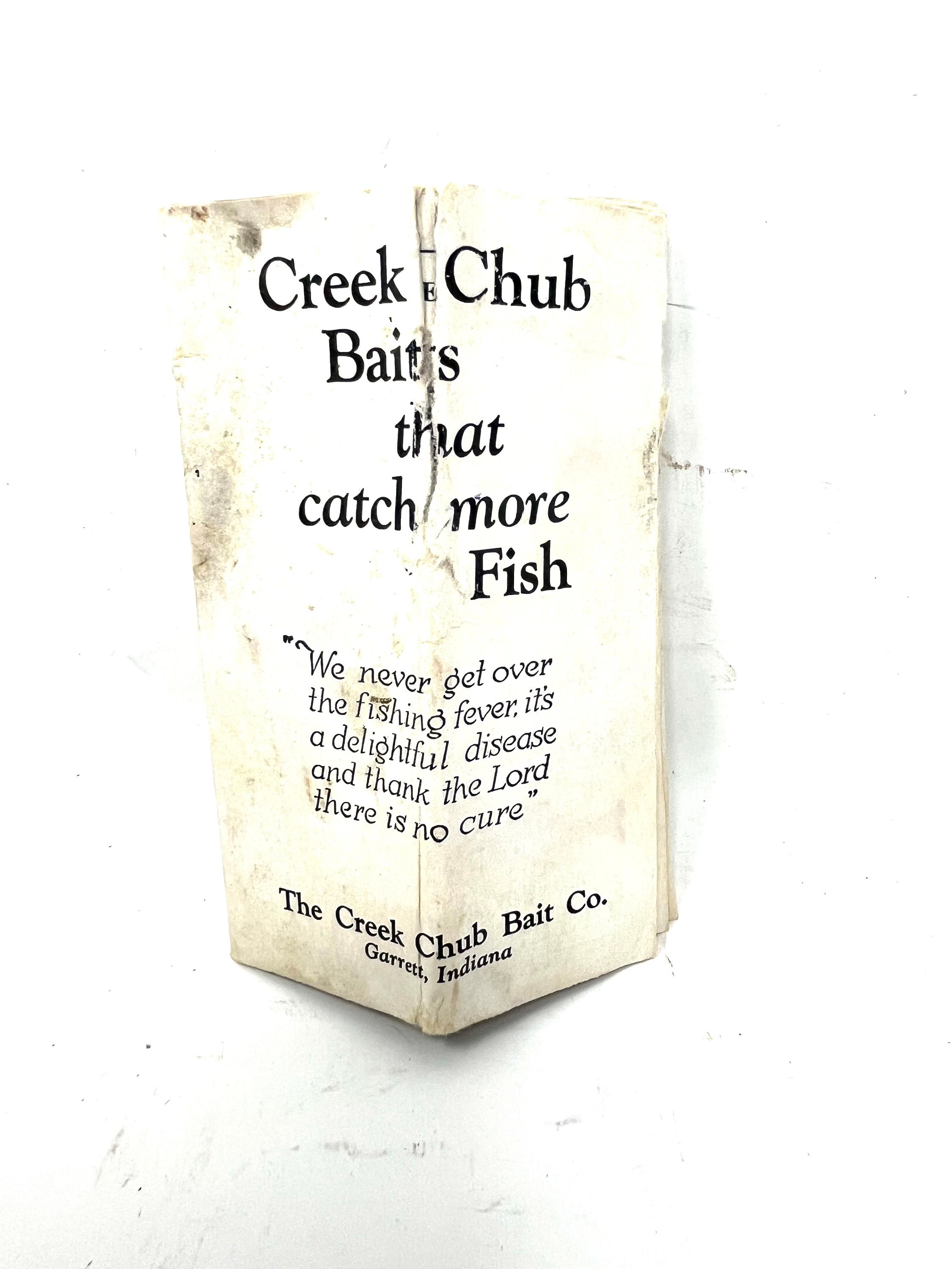 Creek Chub Bait Co. Leurre de pêche - années 1940