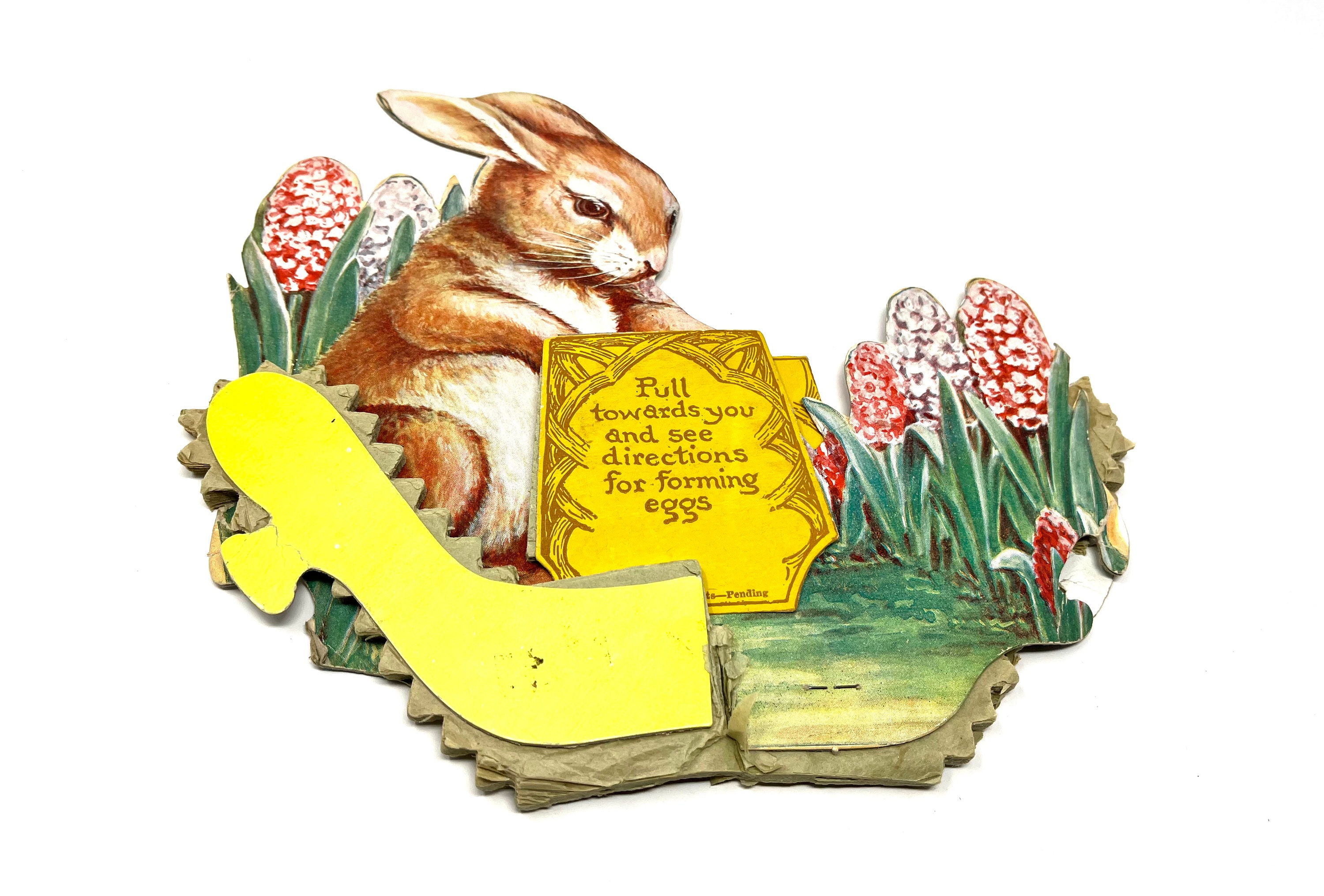 Vintage Die Cut and Crepe Paper Bunny Rabbit S.S. Kresge Co / Etsy