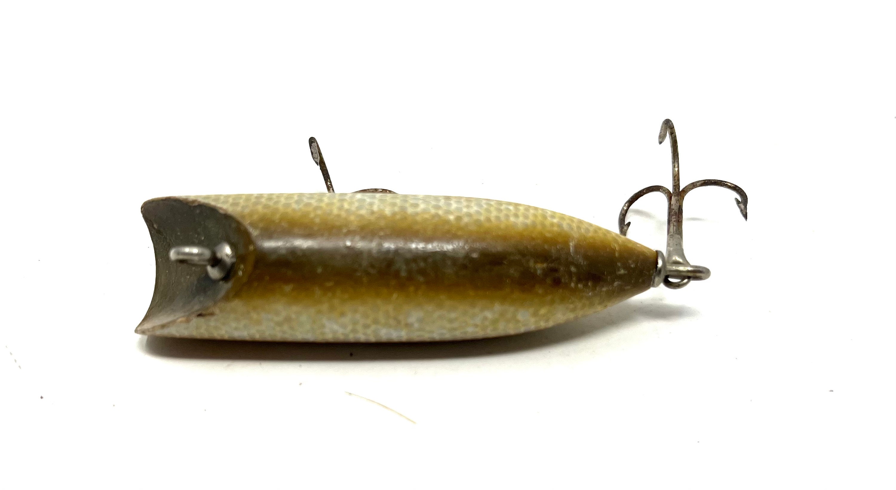 Leurre De Pêche Vintage South Bend – Modèle 677 XX, Or, Bois, Dans Boîte D'origine (stock Ancien)