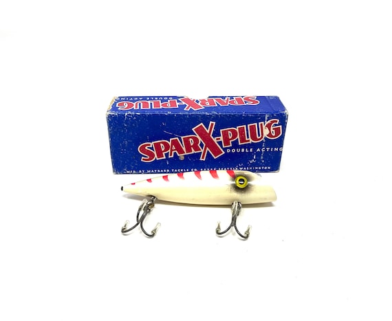 Vintage Sparx-plug Double Acting Fishing Lure in Box / Antique Fishing Lure  Sparx Plug -  Canada