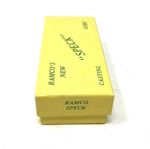 2 Vintage Ramco's Speck Lure Box Only Michigan City IN / Antique Lure Box  Ramcos Speck Lure 