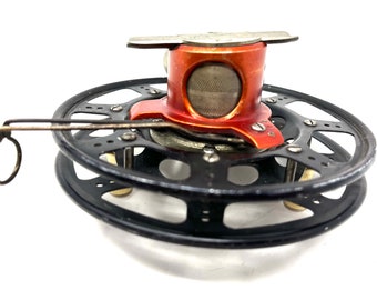 HEDDON WIONA NO 108-FF ,DAWGIAC MICH. VINTAGE FLY REEL,フライリール 希少非常に古い Heddon Winona No 108 Fishing Reel With Line Guide Vintage