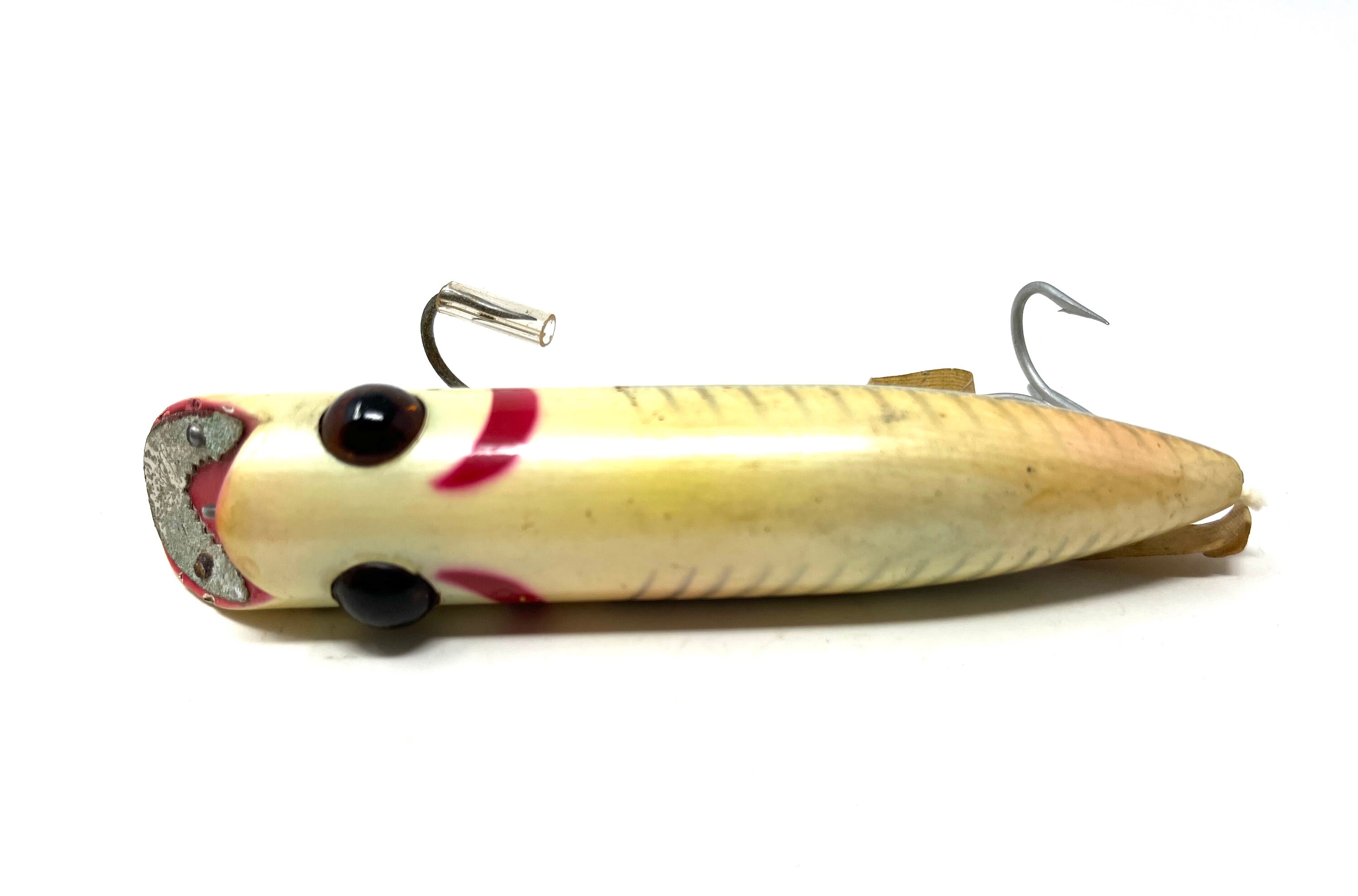 Heddon King Basser Fishing Lure With Glass Teddy Bear Eyes Heddon King Basser Fishing Lure With Glass Teddy Bear Eyes