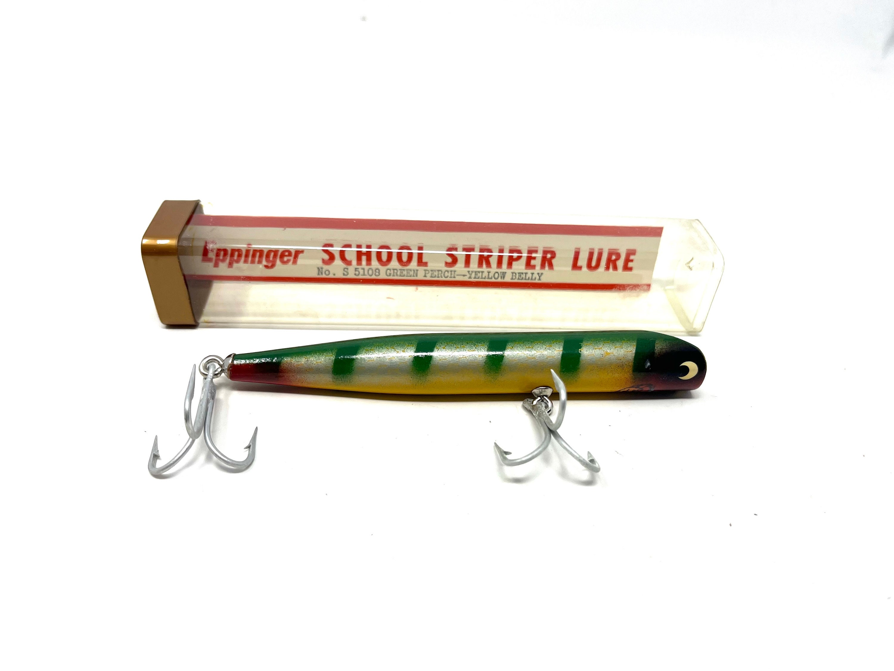 Vintage Eppinger School Striper Fishing Lure With Original Box / Antique  Fishing Lure Eppinger School Striper 