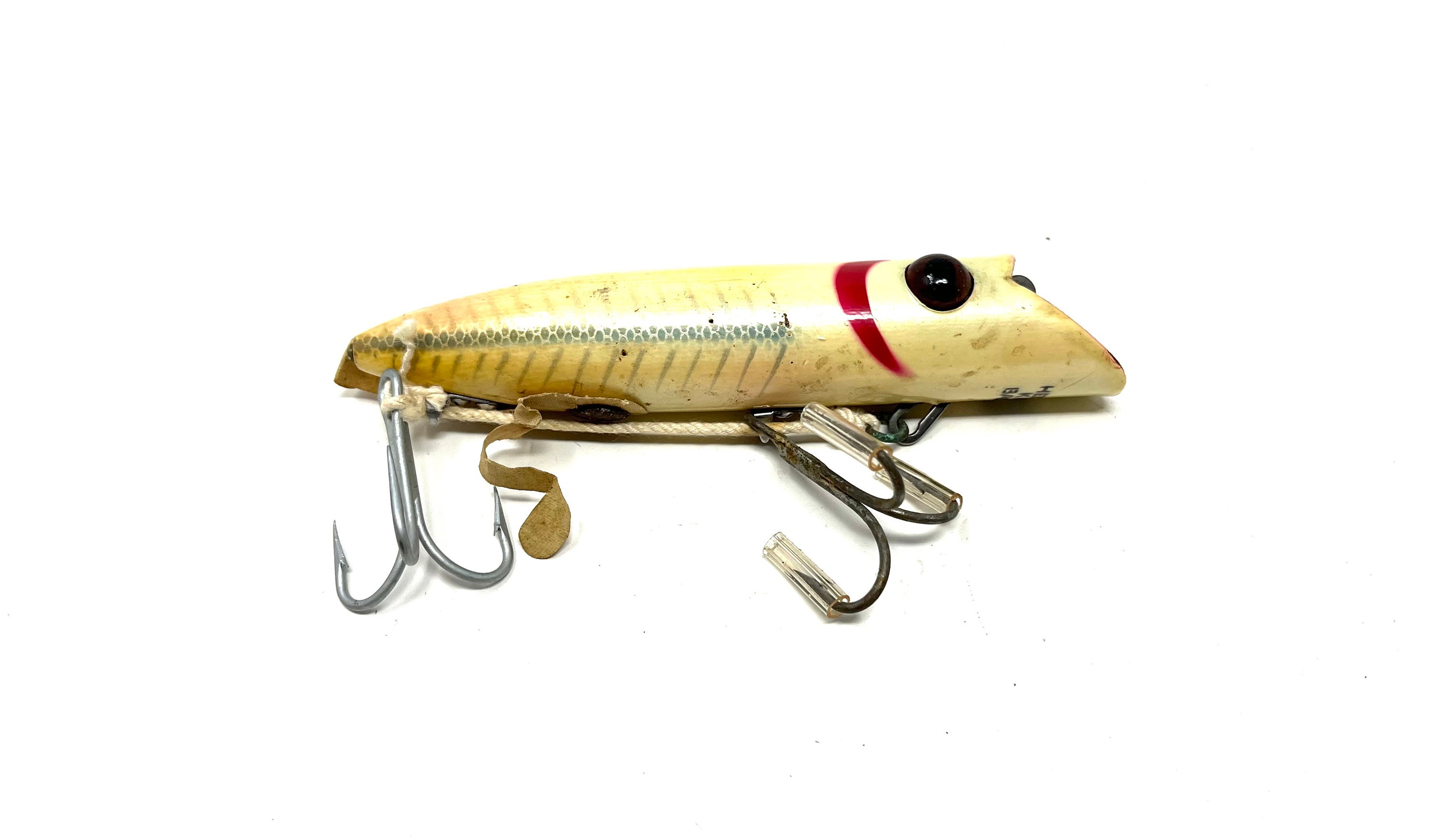Heddon King Basser Fishing Lure With Glass Teddy Bear Eyes Heddon King Basser Fishing Lure With Glass Teddy Bear Eyes