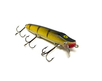 Vintage Lucky Strike Pikie Lure Unfished / Antique Fishing Lure Unfished  Lucky Strike Pikie Kw10 