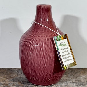 Hand Made Studio Pottery Vase made in Portugal