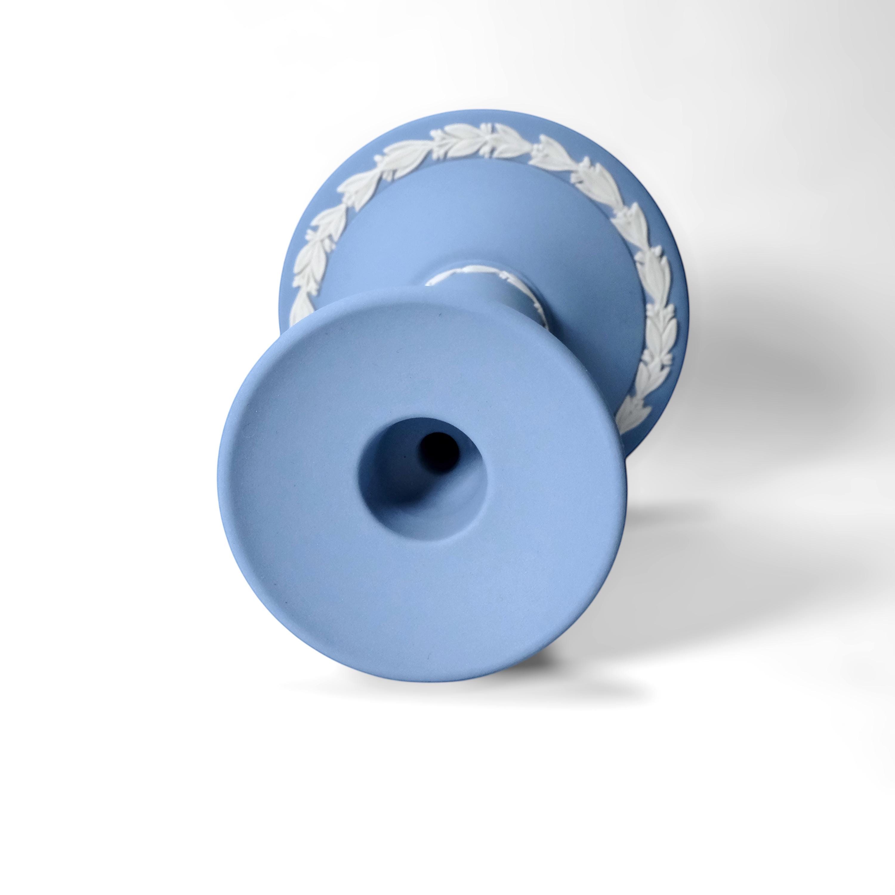 WEDGWOOD Jasperware Hand Crafted Pale Blue Candlestick Holder - Etsy