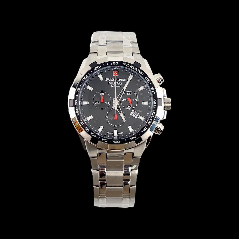 SWISS ALPINE MILITARY by Grovana Star Fighter Chronograph Watch image 1