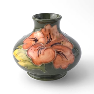MOORCROFT Pottery ' Hibiscus ' Mönstervas