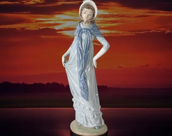 Nao de Lladró Daisa 1987 - Figura de porcelana Niña sentada