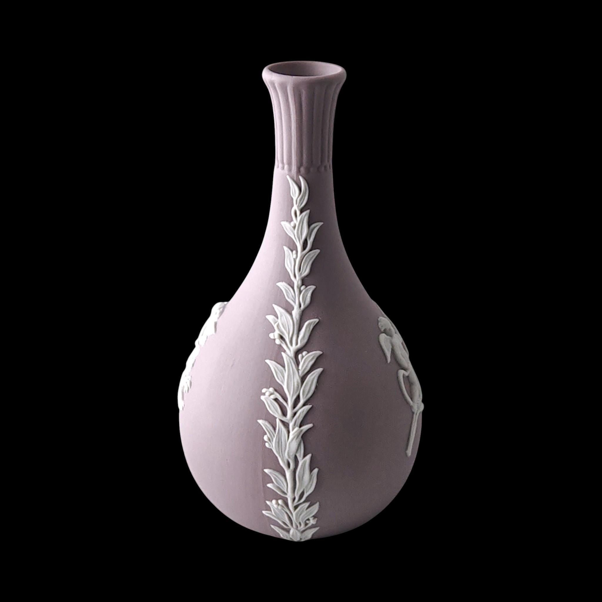 WEDGWOOD Jasperware Handcrafted Lilac / Purple Vase - Etsy