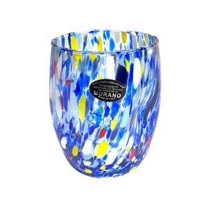 MURANO Vetro Eseguito Mouth Blown Glass / Tumbler made in Italy
