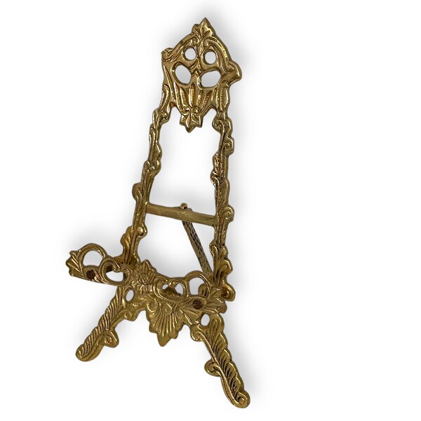 Vintage Brass Easel 22cm