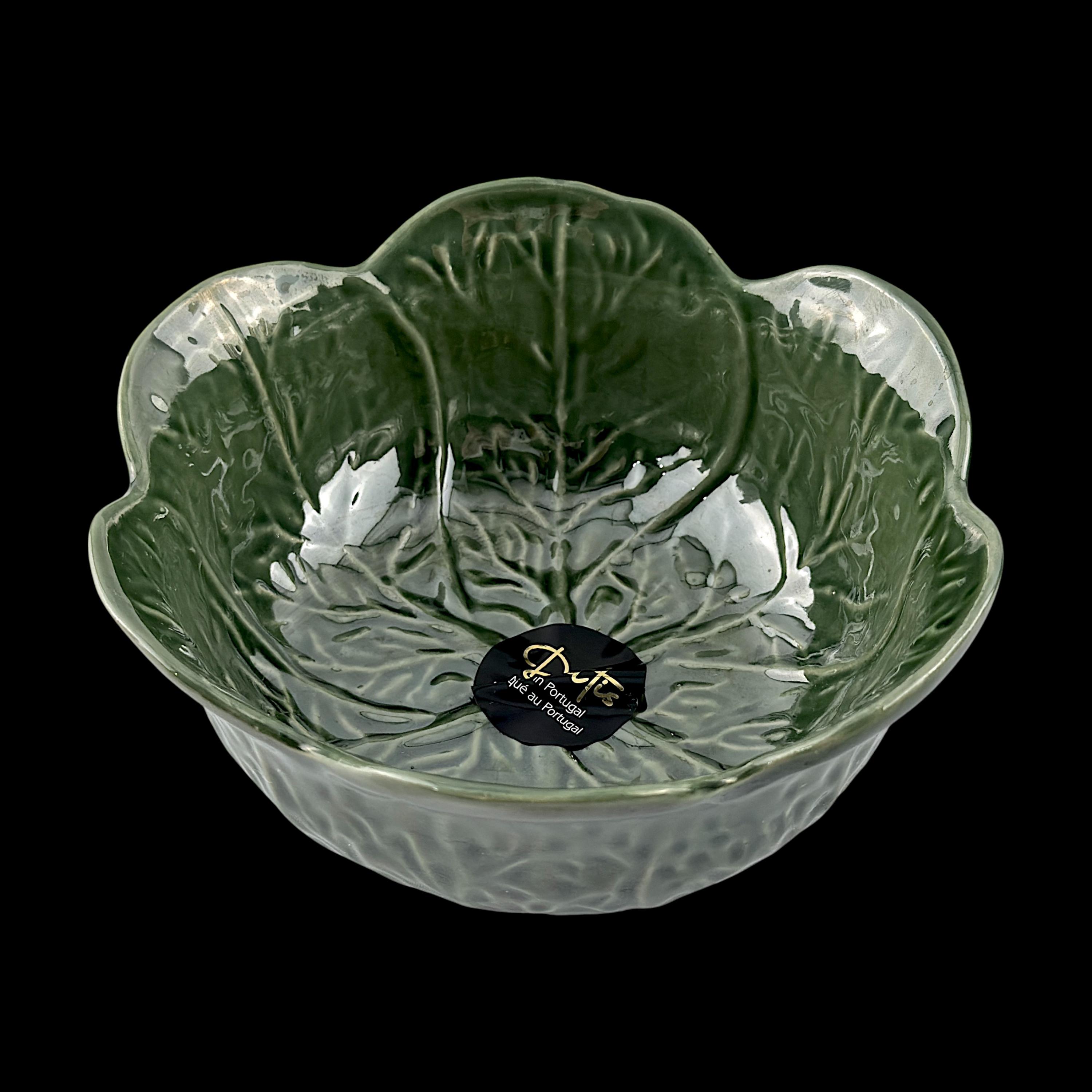 食器 miwa ito / Doodled Dish green DELTIS Portugal Green Cabbage Shaped Noodles Cereal Salad Bowl (16
