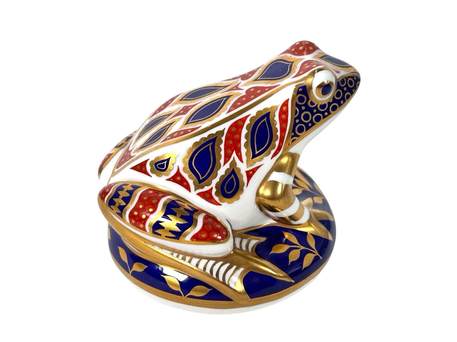 Royal Crown Derby Bone China Frog Figurine Paperweight - Etsy Israel