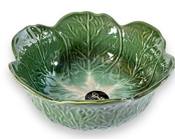 DELTIS Portugal Green Cabbage Shaped Serving / Fruits Bowl (22 cm)