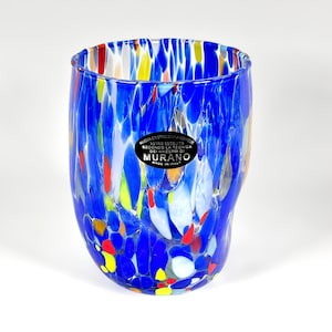 MURANO Vetro Eseguito Mouth Blown Glass / Tumbler made in Italy