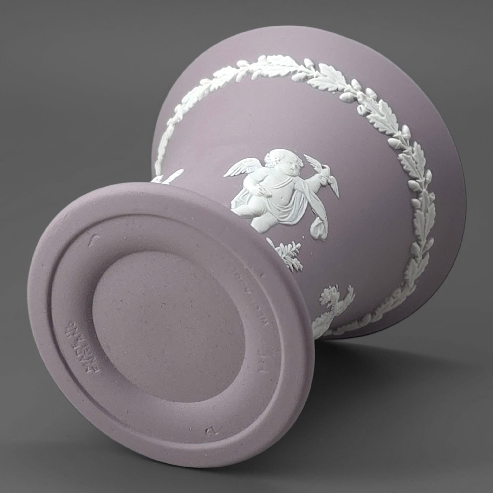 WEDGWOOD Jasperware Handcrafted Lilac / Purple Vase '61 - Etsy