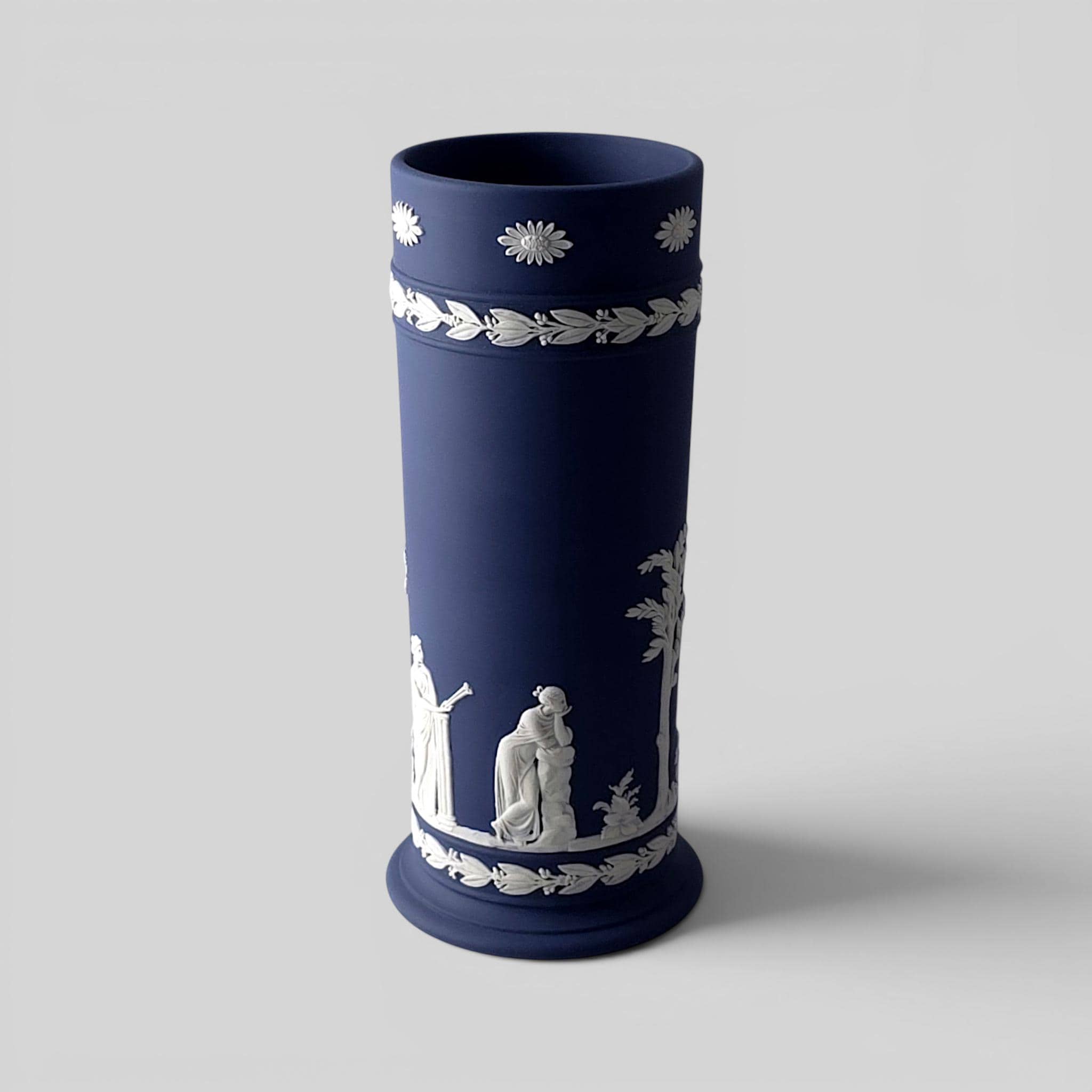 Wedgwood Blue Jasperware Spill Vase - Etsy