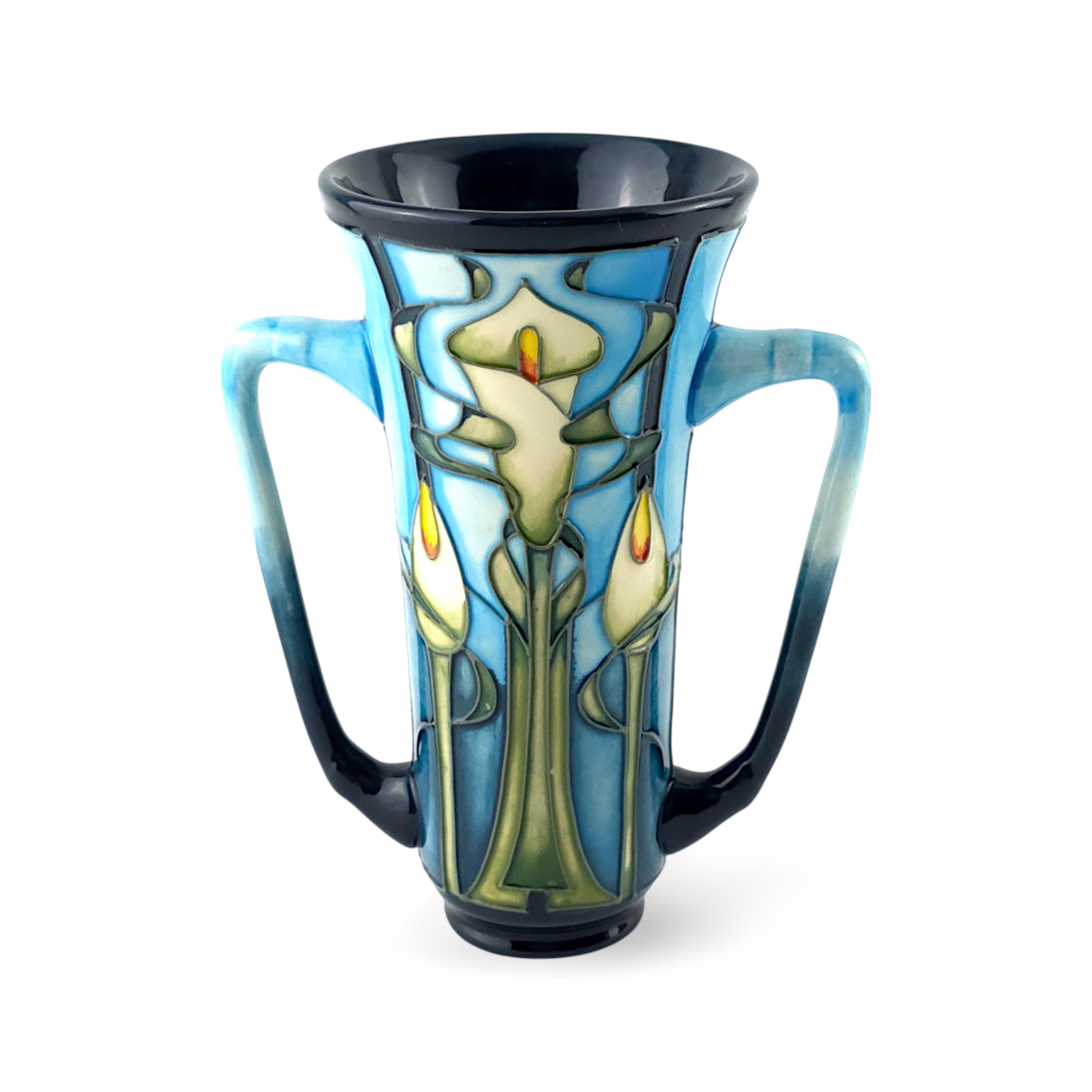 MOORCROFT Pottery 'calla Lily' Vase / Loving Cup Designed by Emma