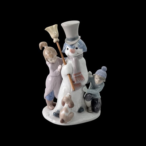 LLADRO Porcelain Figurine of A Snowman #5713 - Etsy