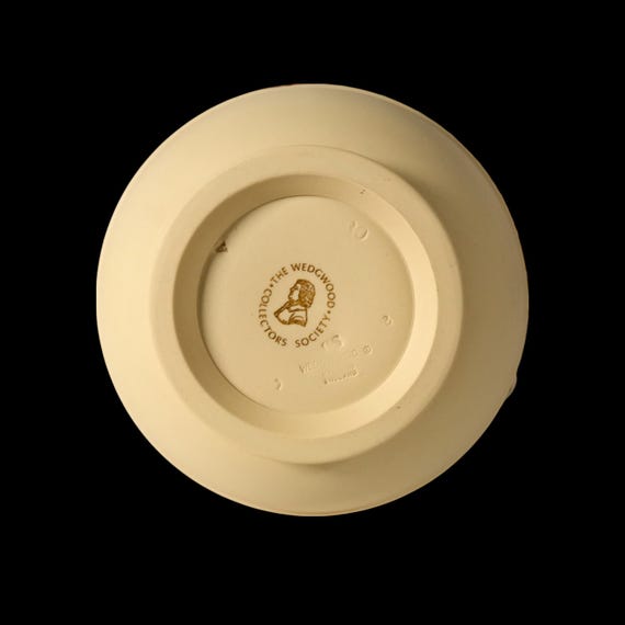 Rare WEDGWOOD Jasperware Handcrafted Primrose Yellow and