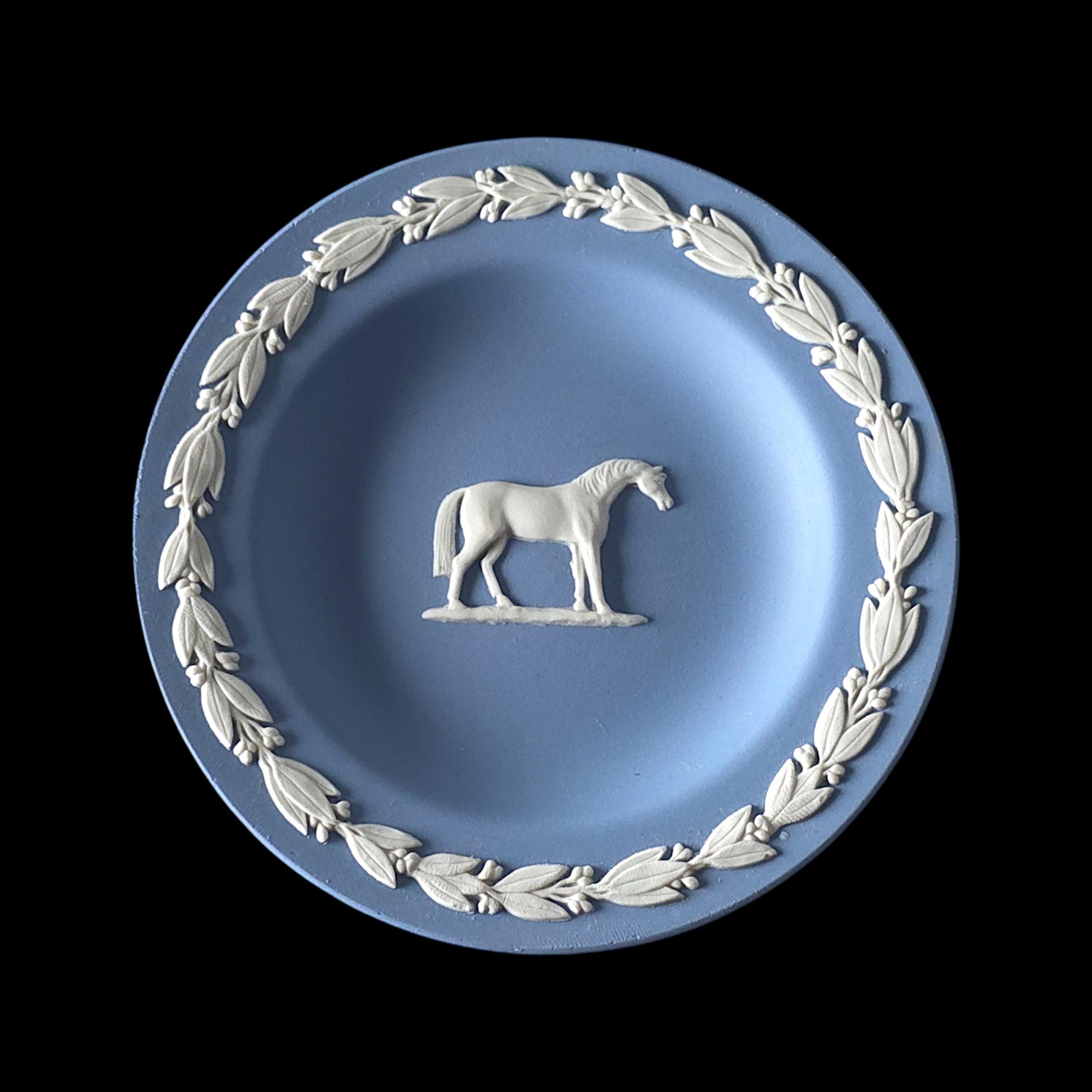 Wedgwood Jasperware Handcrafted Pale Blue Pin Dish Plate Ft