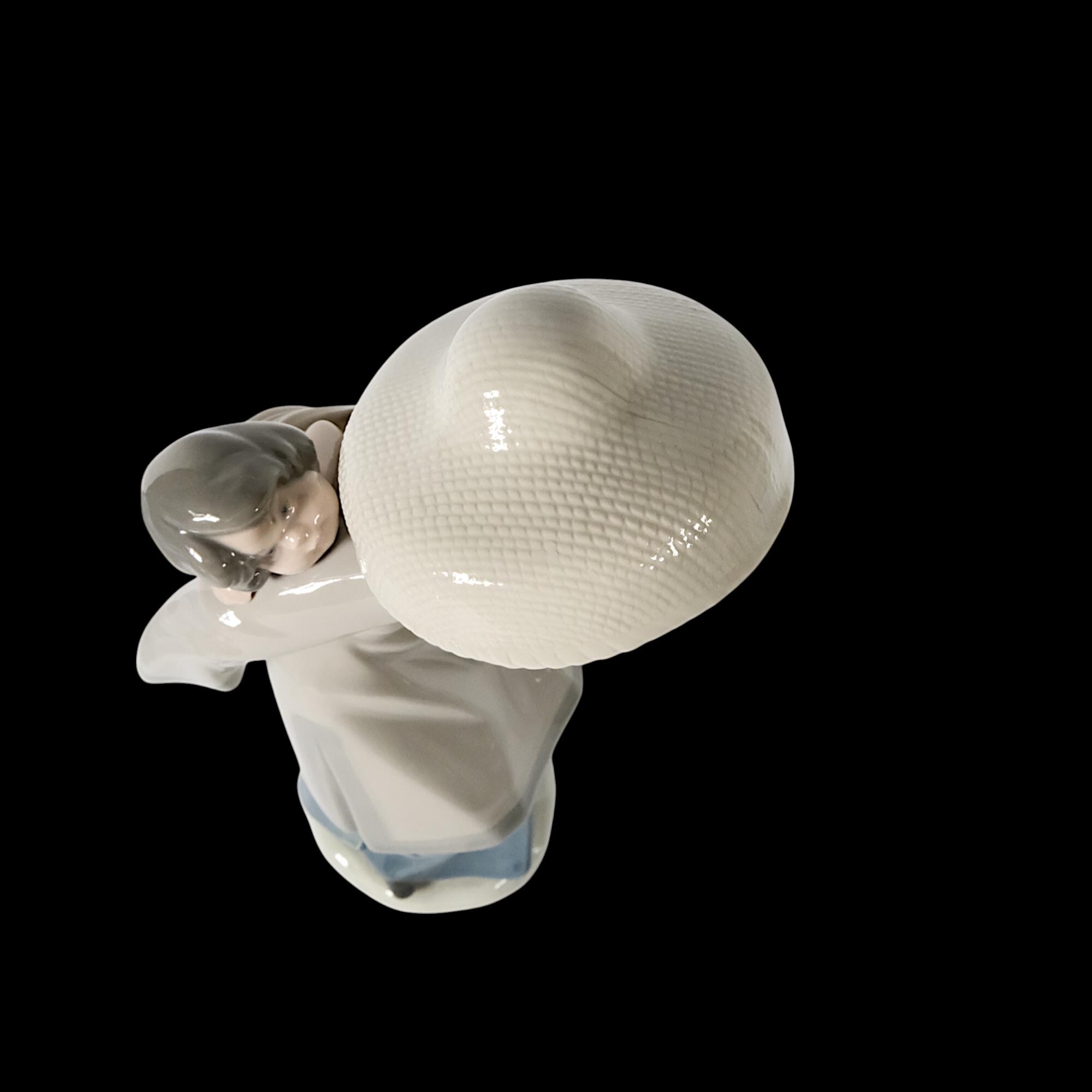 LLADRO Porcelain Figurine of Chinese Lady With Baby on Back ' My