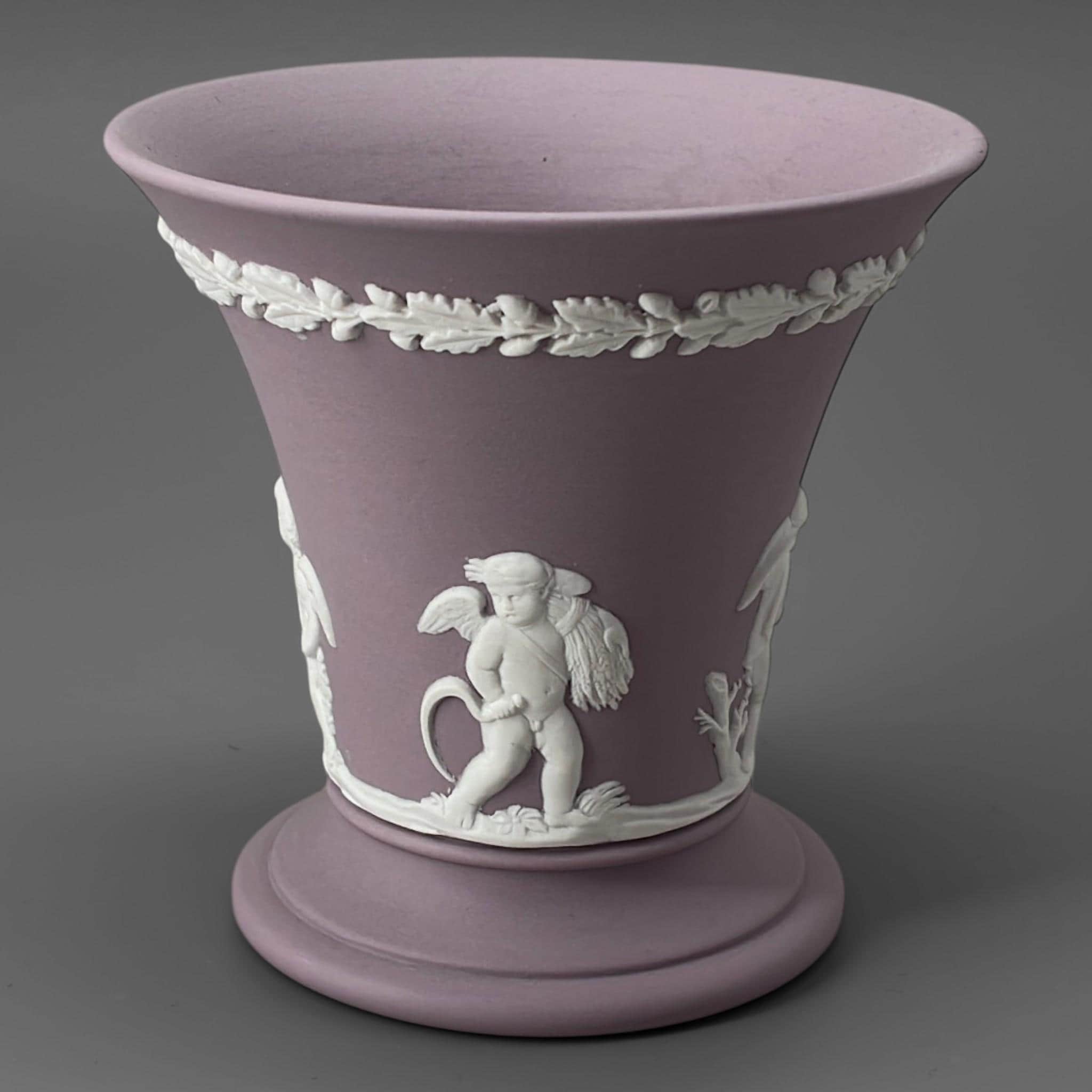 WEDGWOOD Jasperware Handcrafted Lilac / Purple Vase - Etsy